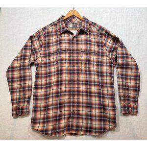 Exofficio BugsAway Redding Midweight Flannel Long Sleeve Shirt Plaid Men's 2XL